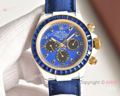 High quality Replica Rolex Submariner Blue Strap Blue Face Dial Ceramic Bezel Men Watch 40mm